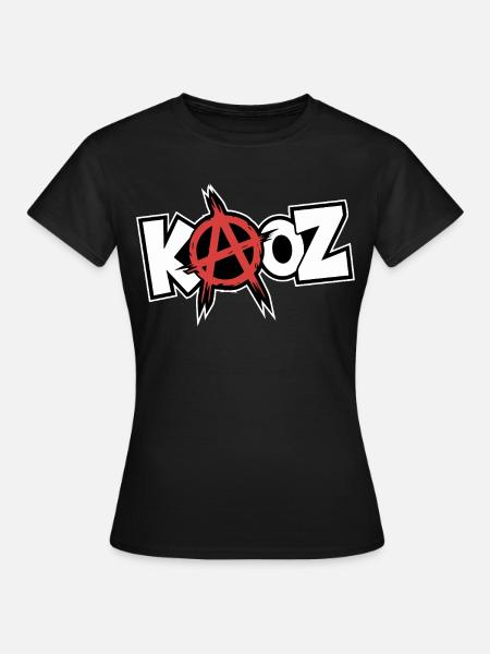 Kool KAOZ Anarchie Graffiti - Frauen T-Shirt - Schwarz