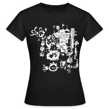 Rouillée - T-shirt Femme - noir - Devant - AI Model Female 172 dark (172cm)