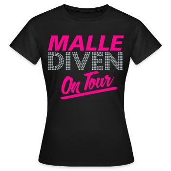 Majorque, Fête, Filles - T-shirt Femme - noir - Devant - AI Model Female 172 dark (172cm)