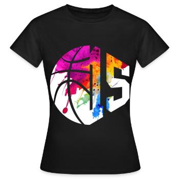 NR. 15 NUMMER 15 BASKETBALL 15. GEBURTSTAG - Frauen T-Shirt - Schwarz - Vorne - AI Model Female 172 dark (172cm)