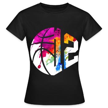 NR. 12 NUMMER 12 BASKETBALL 12. GEBURTSTAG - Frauen T-Shirt - Schwarz - Vorne - AI Model Female 172 dark (172cm)