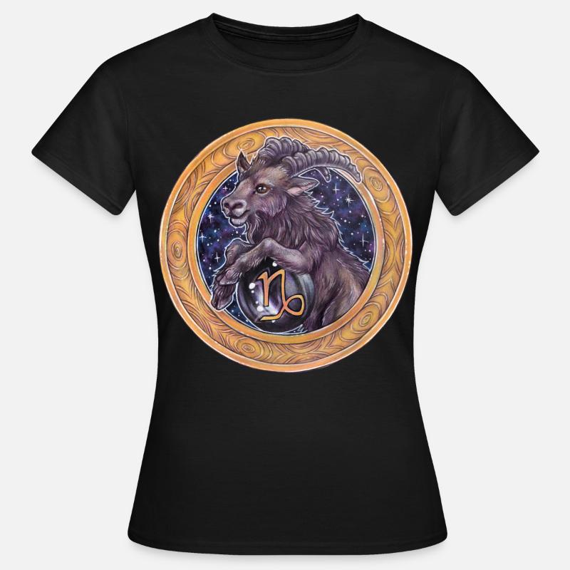 Zodiac Sign Sternzeichen Steinbock Capricorn - Women's T-Shirt - black
