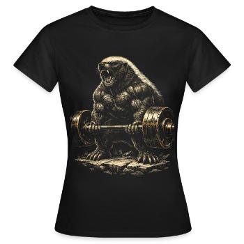 Honey Badger Honey Badger Animal - Women's T-Shirt - black - Front - AI Model Female 172 dark (172cm)