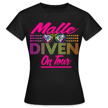 Mallorca, Tour,  Mädels - Frauen T-Shirt - Schwarz - Vorne - AI Model Female 172 dark (172cm)