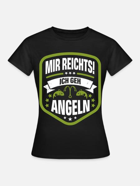 Angeln - Frauen T-Shirt - Schwarz