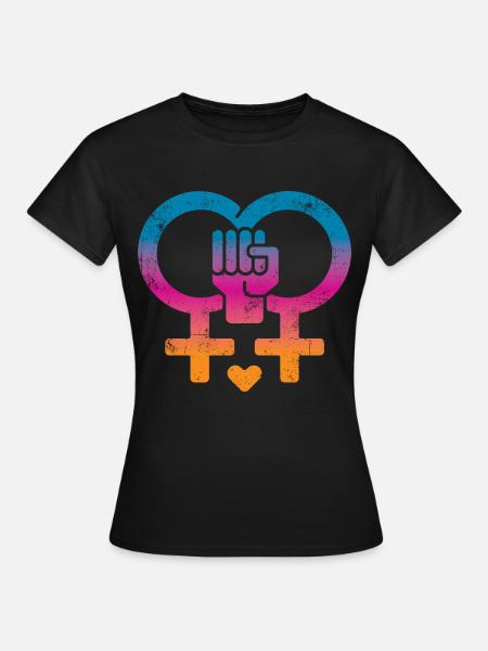 Frauenrechte Frauenpower - Frauen T-Shirt - Schwarz