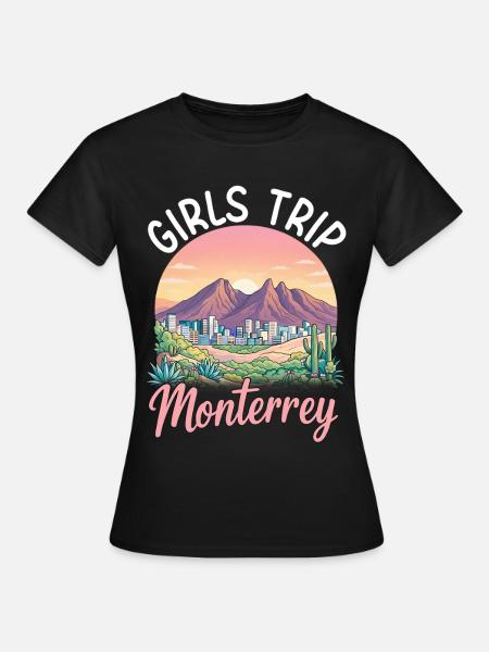 Monterrey Girls Trip - Frauen T-Shirt - Schwarz