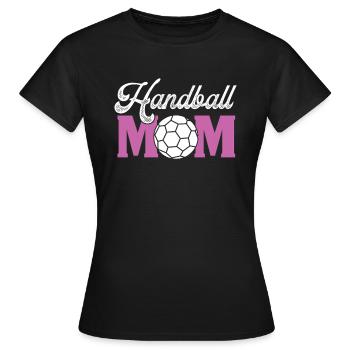 handball mom - Frauen T-Shirt - Schwarz - Vorne - AI Model Female 172 dark (172cm)