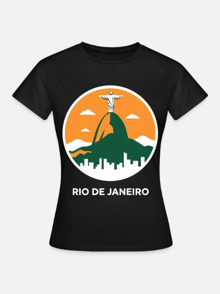 Rio de Janeiro Christusstatue Sonnenuntergang - Frauen T-Shirt - Schwarz