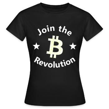 Cercle de la révolte Bitcoin - T-shirt Femme - noir - Devant - AI Model Female 172 dark (172cm)