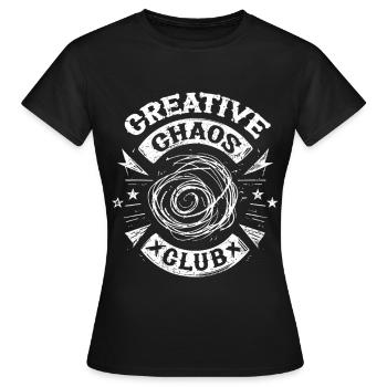 Scribble Kritzeln Zeichnung - Frauen T-Shirt - Schwarz - Vorne - AI Model Female 172 dark (172cm)