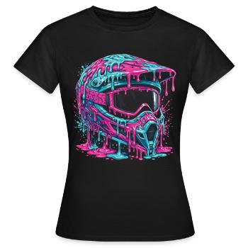 Motocross, pilote de motocross, motocross, motocross - T-shirt Femme - noir - Devant - AI Model Female 172 dark (172cm)