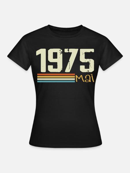 Mai 1975 - Frauen T-Shirt - Schwarz