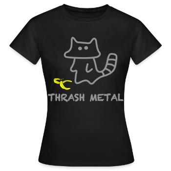 Katzengeist Banana Thrash Metal - Frauen T-Shirt - Schwarz - Vorne - AI Model Female 172 dark (172cm)