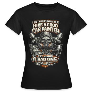 Vehicle Painter Car Painter Painter - Women's T-Shirt - black - Front - AI Model Female 172 dark (172cm)