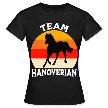 Team Hannoveraner - Frauen T-Shirt - Schwarz - Vorne - AI Model Female 172 dark (172cm)