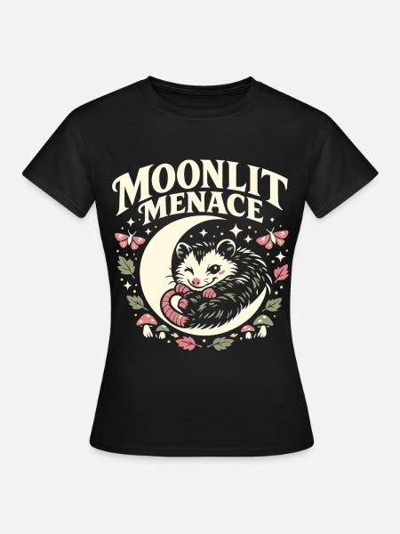 Moonlit Menace - Frauen T-Shirt - Schwarz