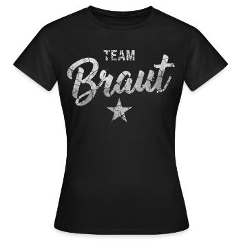 Équipe Mariée Femmes Enterrement de vie de garçon - T-shirt Femme - noir - Devant - AI Model Female 172 dark (172cm)