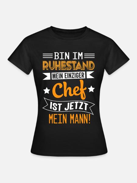 Rente Pension Ruhestand Rentner 2026 - Frauen T-Shirt - Schwarz