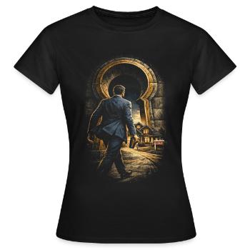 Immobilienmakler Makler - Frauen T-Shirt - Schwarz - Vorne - AI Model Female 172 dark (172cm)