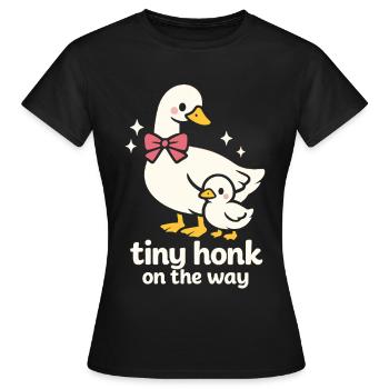 Petit Klaxon - T-shirt Femme - noir - Devant - AI Model Female 172 dark (172cm)