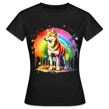 Cadeau du chien sauvage australien - T-shirt Femme - noir - Devant - AI Model Female 172 dark (172cm)