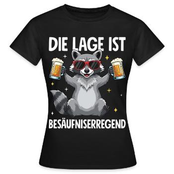 La situation est l’ivresse - T-shirt Femme - noir - Devant - AI Model Female 172 dark (172cm)