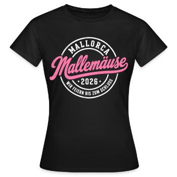 Malle 2026 Mallemäuse Nous célébrons jusqu’au bout - T-shirt Femme - noir - Devant - AI Model Female 172 dark (172cm)