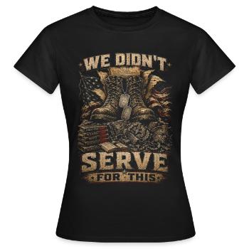 Jour des anciens combattants pour les démocrates - T-shirt Femme - noir - Devant - AI Model Female 172 dark (172cm)