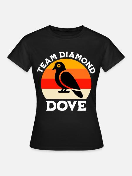 Team Diamanttaube - Frauen T-Shirt - Schwarz