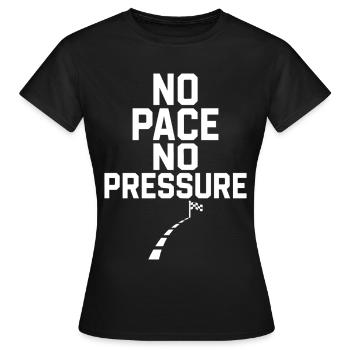 Pas de rythme, pas de pression - T-shirt Femme - noir - Devant - AI Model Female 172 dark (172cm)