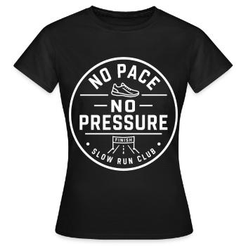 Pas de rythme, pas de pression - T-shirt Femme - noir - Devant - AI Model Female 172 dark (172cm)