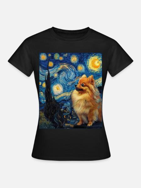 Zwergspitz Spitz Pomeranian - Frauen T-Shirt - Schwarz
