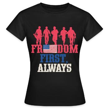 Journée des anciens combattants pour les républicains - T-shirt Femme - noir - Devant - AI Model Female 172 dark (172cm)