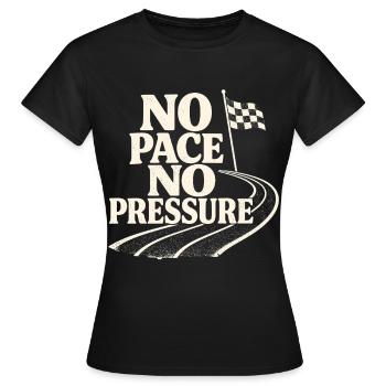 Pas de rythme, pas de pression - T-shirt Femme - noir - Devant - AI Model Female 172 dark (172cm)