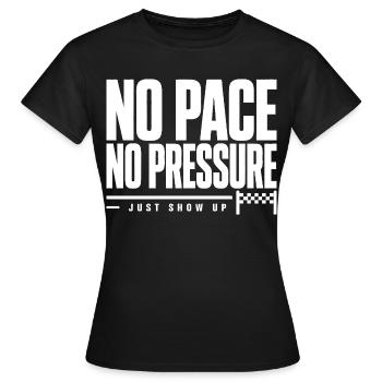Pas de rythme, pas de pression - T-shirt Femme - noir - Devant - AI Model Female 172 dark (172cm)