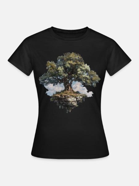 Baum - Frauen T-Shirt - Schwarz
