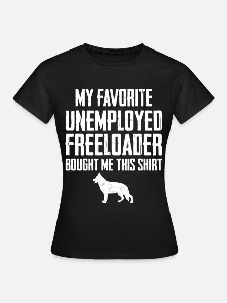 Witziger Deutscher Schäferhund - Frauen T-Shirt - Schwarz