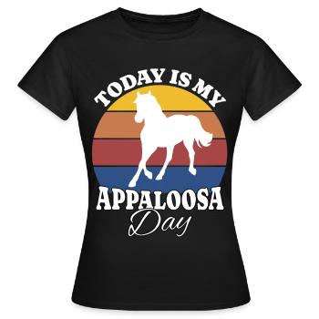 Appaloosa Appaloosa - Frauen T-Shirt - Schwarz - Vorne - AI Model Female 172 dark (172cm)