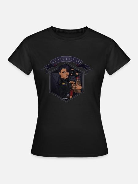 Wir können es ROLLEN! Gegerbt - Frauen T-Shirt - Schwarz