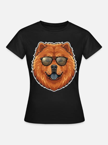 Chow Chow Sonnenbrille - Frauen T-Shirt - Schwarz
