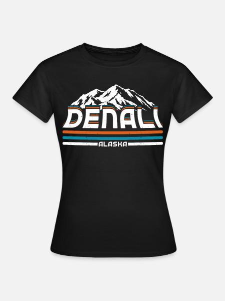 Alaska Denalis Nationalpark - Frauen T-Shirt - Schwarz