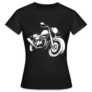Motard Motard - T-shirt Femme - noir - Devant - AI Model Female 172 dark (172cm)