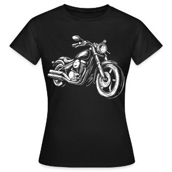 Motard Motard - T-shirt Femme - noir - Devant - AI Model Female 172 dark (172cm)