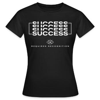 Projecteur signature - Succès - T-shirt Femme - noir - Devant - AI Model Female 172 dark (172cm)