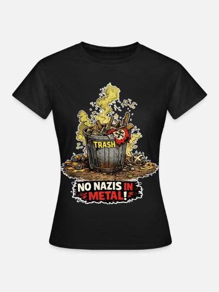 Rechte Mülltonne - Frauen T-Shirt - Schwarz