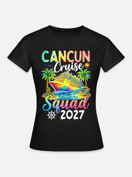 Cancun Cruise Squad 2027 - Frauen T-Shirt - Schwarz