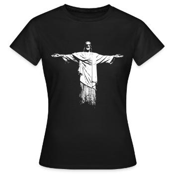 Jesus Rio - Frauen T-Shirt - Schwarz - Vorne - AI Model Female 172 dark (172cm)