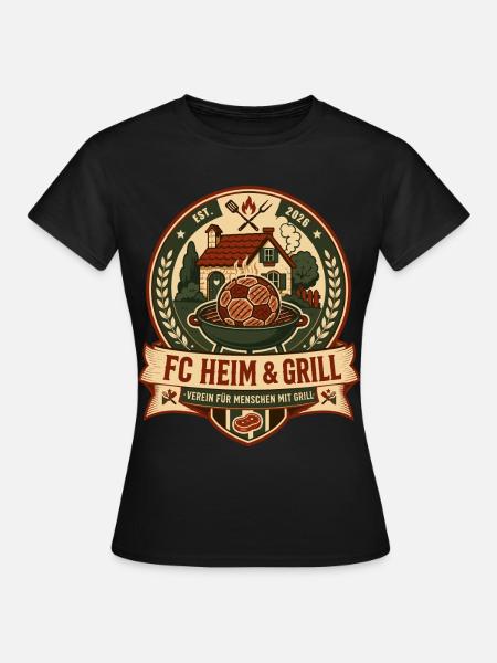 FC Heim & Grill - Frauen T-Shirt - Schwarz