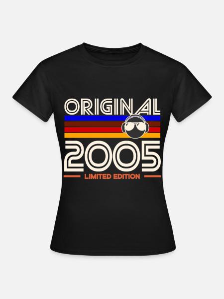 Originale 2005 Nostalgia Retro Edition - Frauen T-Shirt - Schwarz